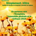 Simplement vôtre, printemps-été 2018